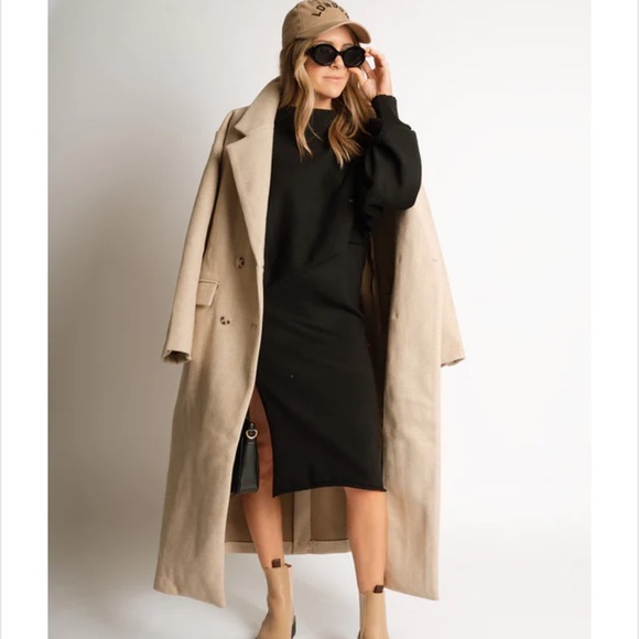 Jackets & Blazers - Almond Trench Coat